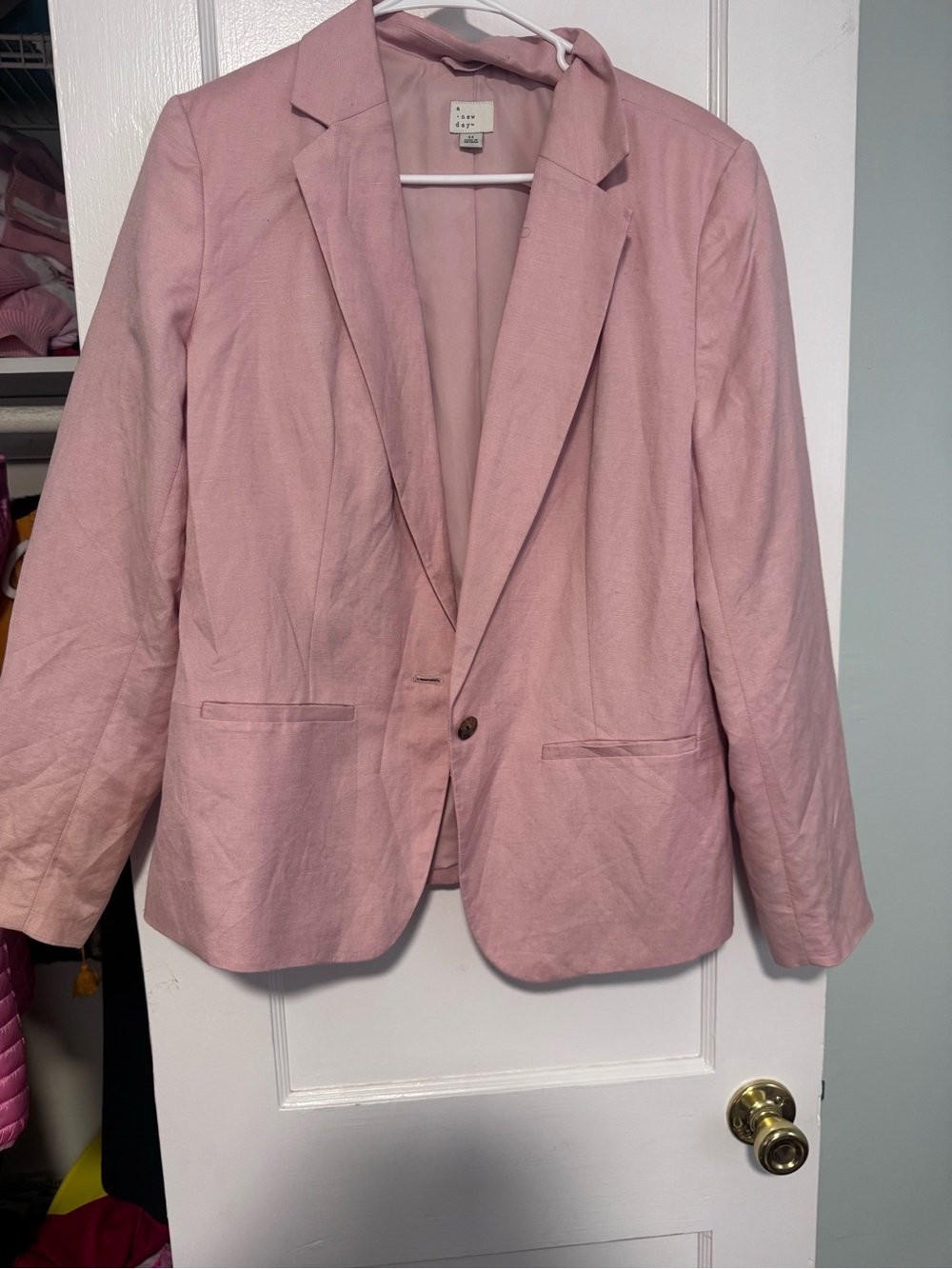 a new day Dusty Pink Single-Button Tailored Blazer
